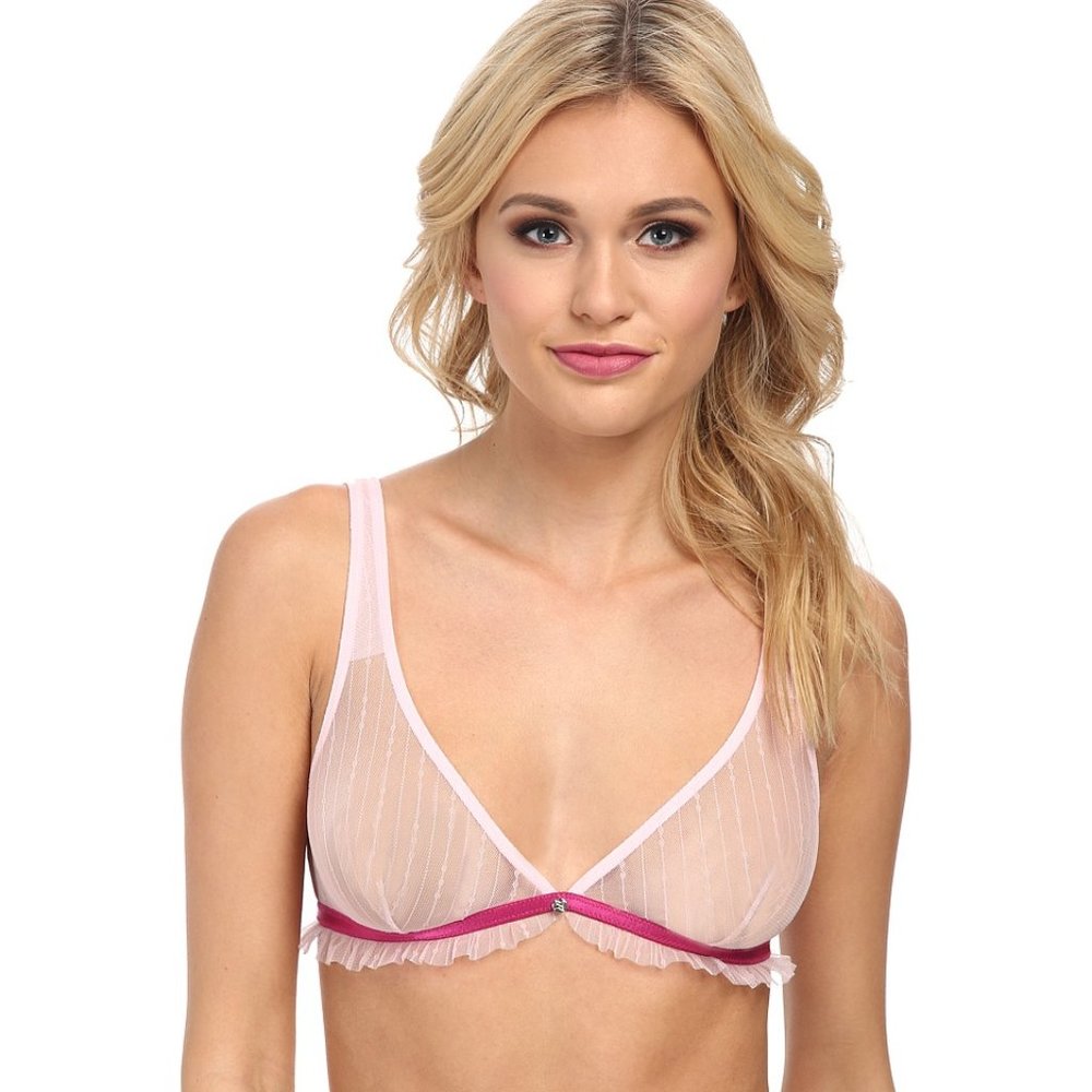 BCBGeneration Women's The Totally Rad Triangle Bra, Parfait Pink, Medium